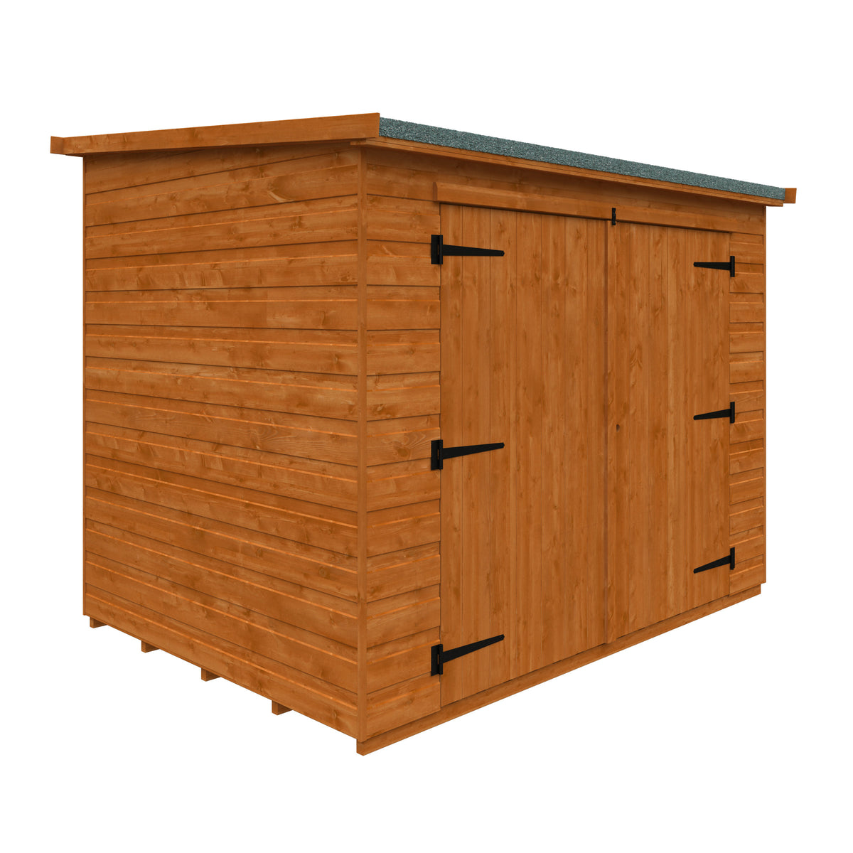 Redlands 7' x 5' Shiplap Pent Bike Shed | Sheds.co.uk