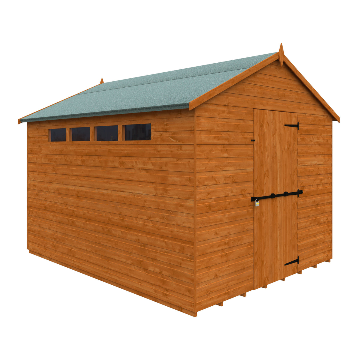 Redlands 10' x 8' Shiplap Apex Security Shed | Sheds.co.uk