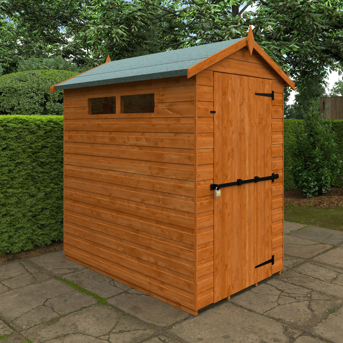 Redlands 6' x 4' Shiplap Apex Security Shed | Sheds.co.uk