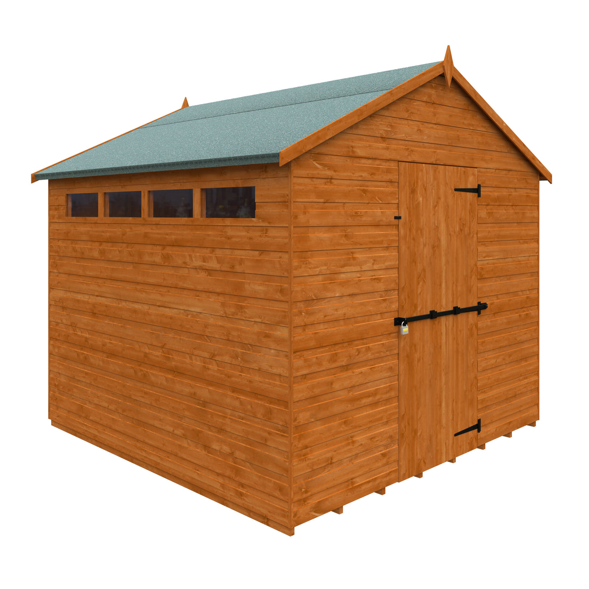 Redlands 8' x 8' Shiplap Apex Security Shed | Sheds.co.uk
