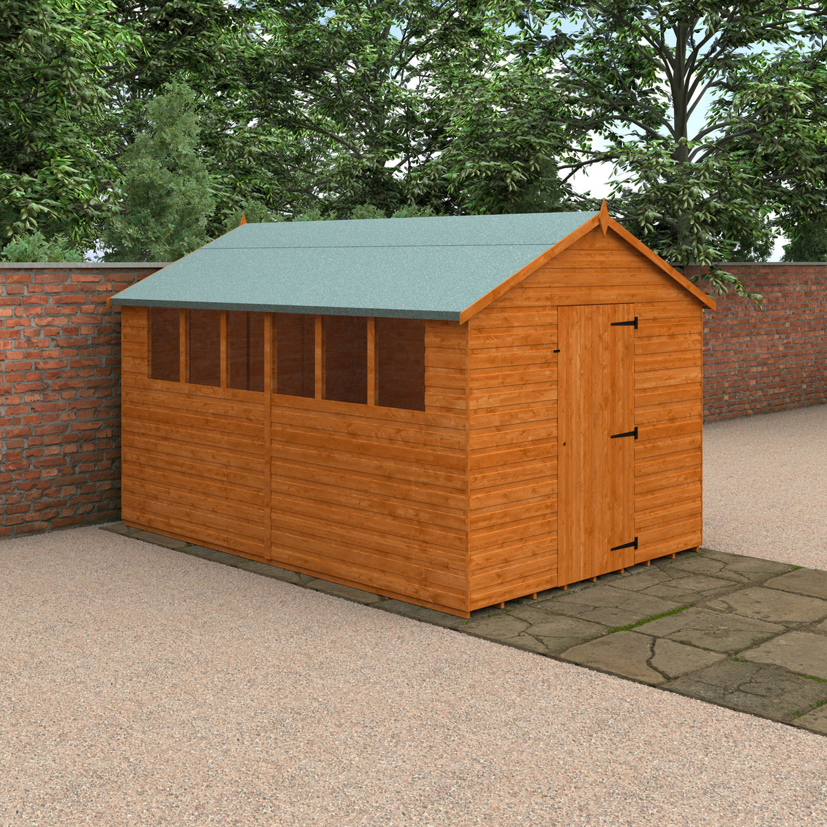 Redlands 8' x 12' Shiplap Apex Shed | Sheds.co.uk