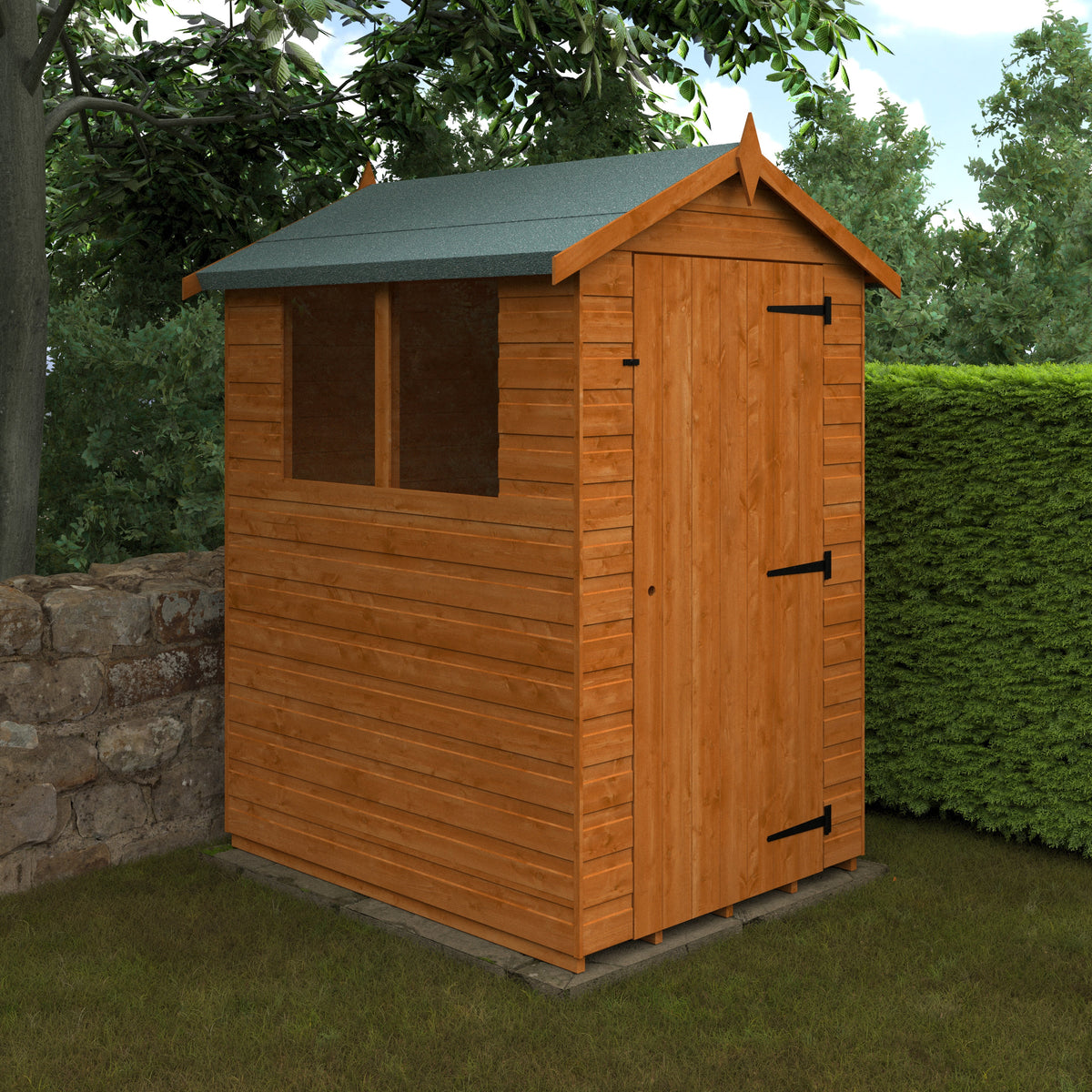 Redlands 4' x 5' Shiplap Apex Shed | Sheds.co.uk