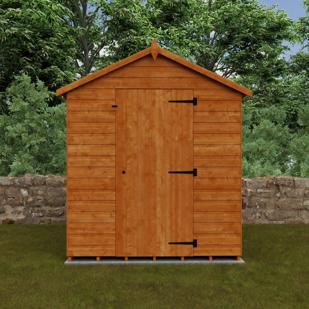 Redlands 8' x 6' Express Delivery Shiplap Apex Shed | Sheds.co.uk