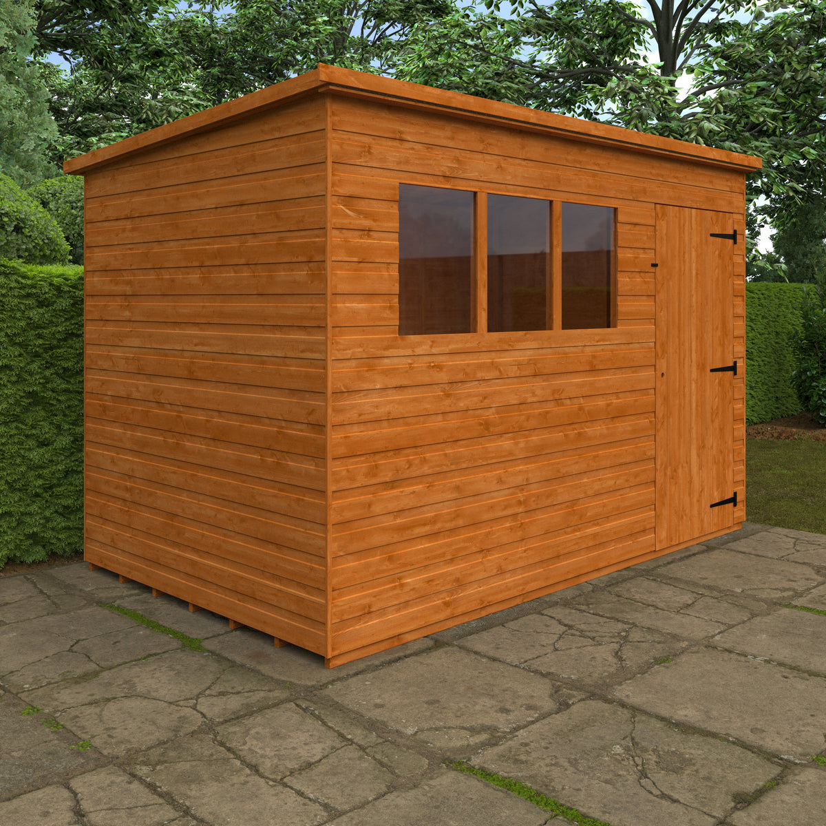 Redlands 10' x 6' Shiplap Pent Shed | Sheds.co.uk