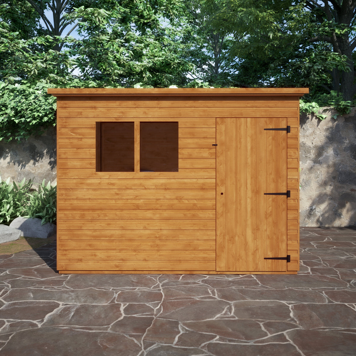 Redlands 9' x 6' Shiplap Pent Shed | Sheds.co.uk