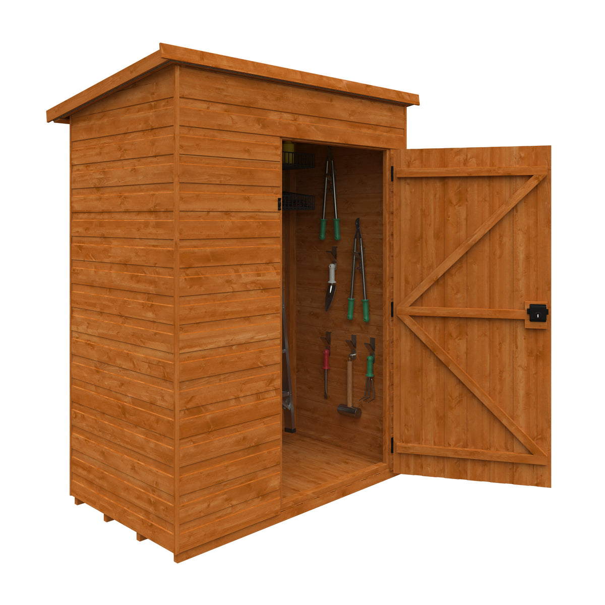 Redlands 5' x 3' Premium Shiplap Pent Tool Store | Sheds.co.uk