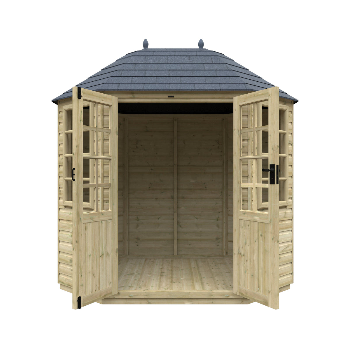 Redlands 8' x 6' Pressure Treated Octagonal Summer House | Sheds.co.uk