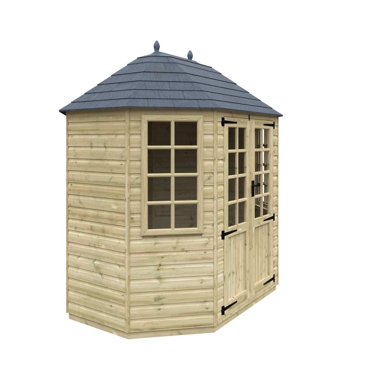 Redlands 8' x 6' Pressure Treated Octagonal Summer House | Sheds.co.uk