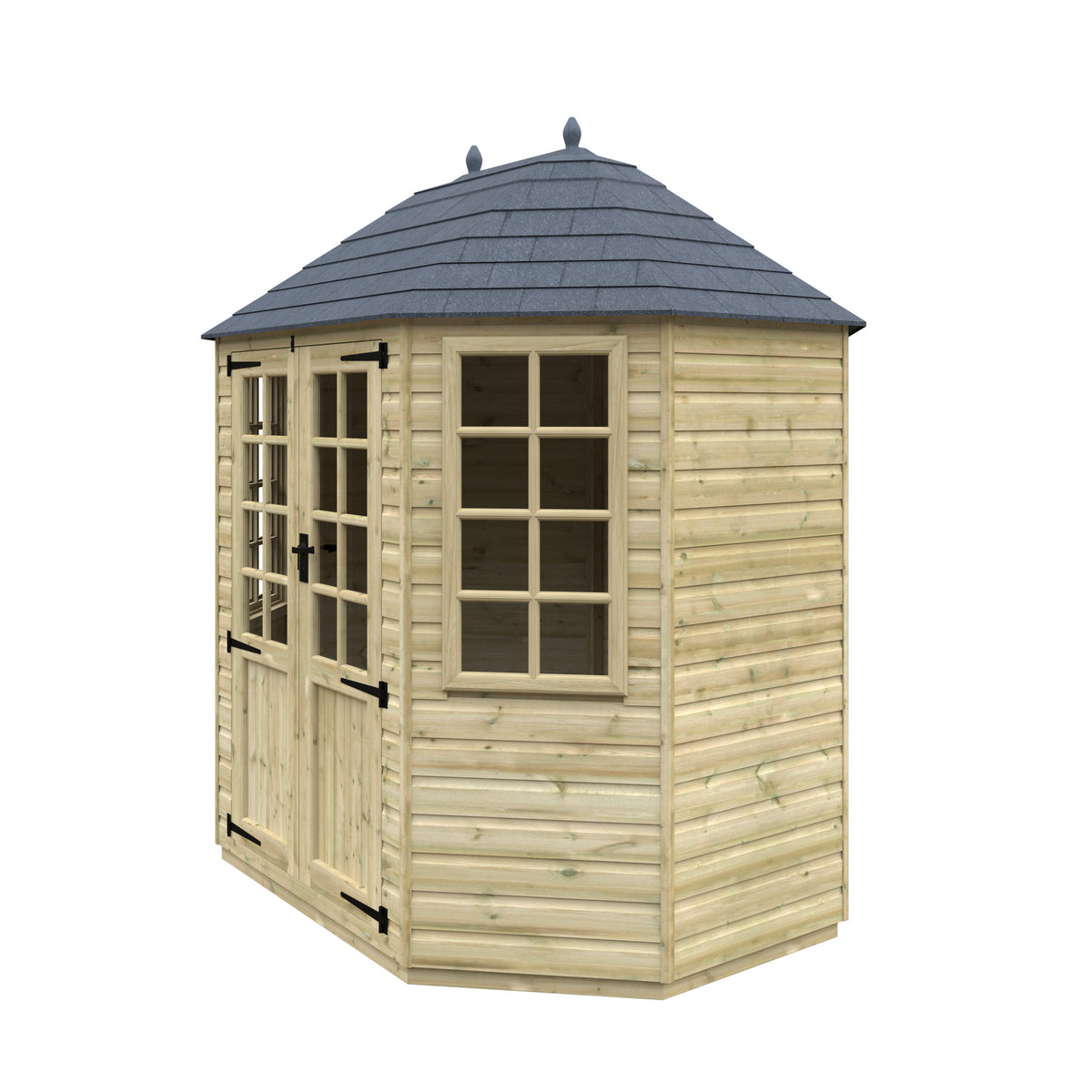 Redlands 8' x 6' Pressure Treated Octagonal Summer House | Sheds.co.uk