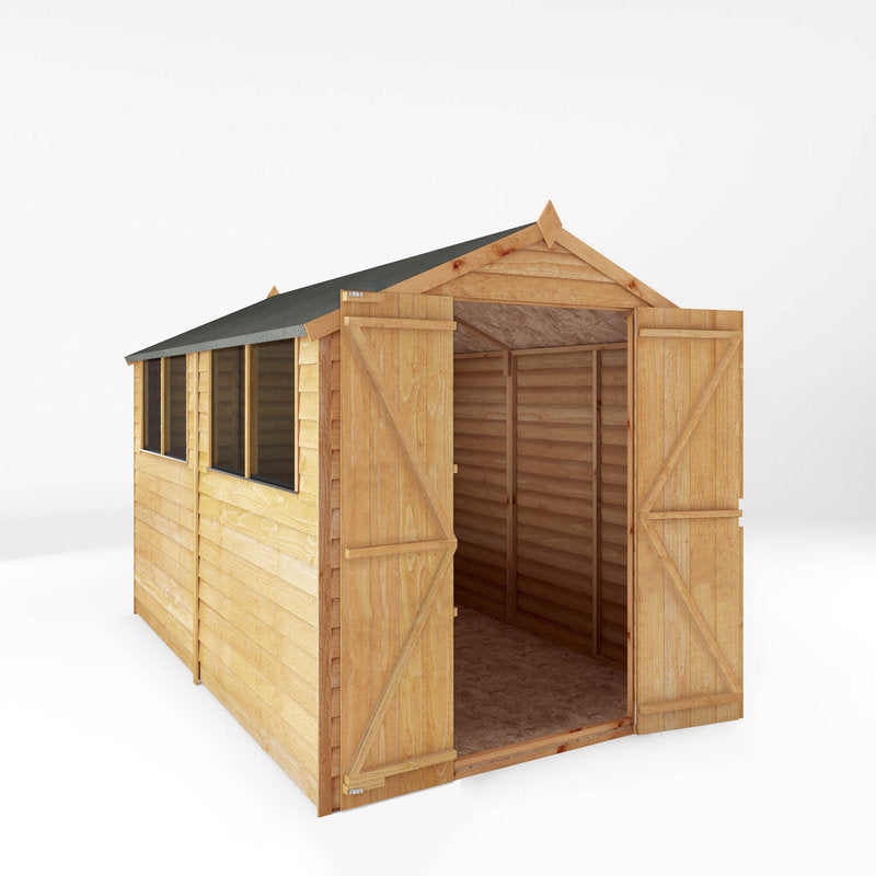 Adley 6' x 10' Double Door Overlap Apex Shed | Sheds.co.uk