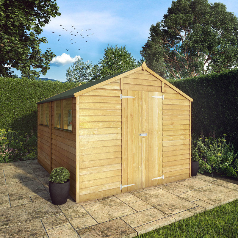 8 x 10 Double Door Overlap Apex Shed