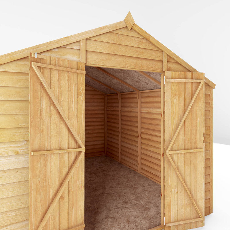 Adley 8' x 10' Double Door Overlap Apex Shed | Sheds.co.uk