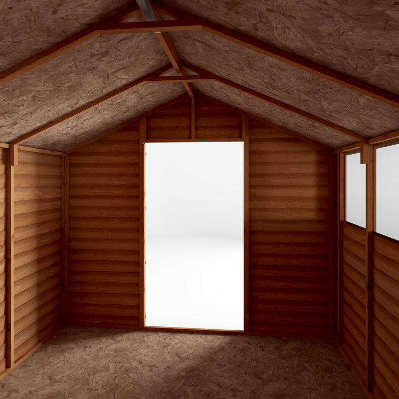 Adley 8' x 10' Double Door Overlap Apex Shed | Sheds.co.uk