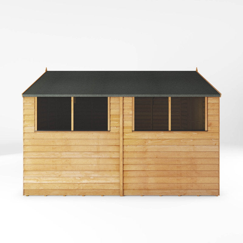 Adley 8' x 10' Double Door Overlap Apex Shed | Sheds.co.uk