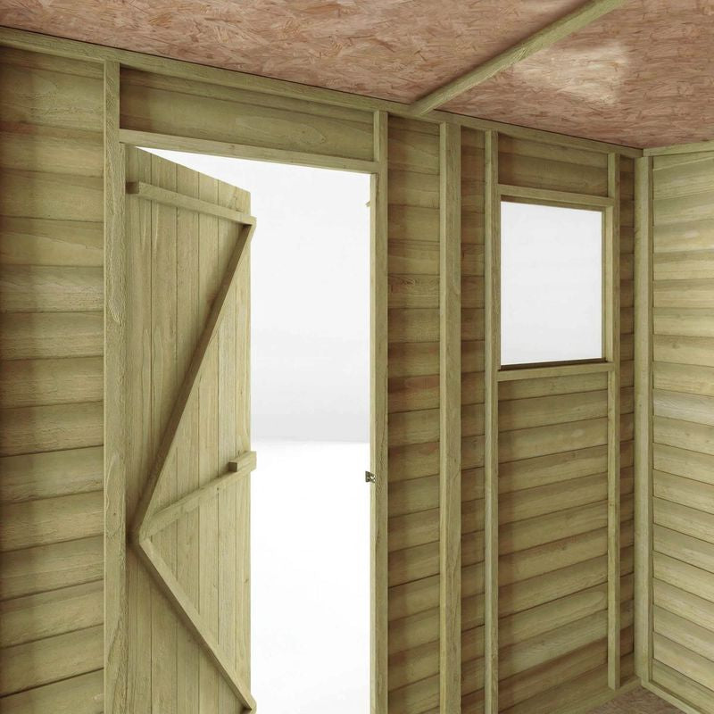 Adley 7' x 5' Overlap Modular Pent Shed | Sheds.co.uk