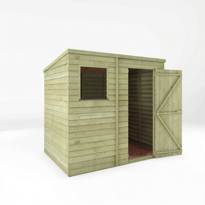 Adley 7' x 5' Overlap Modular Pent Shed | Sheds.co.uk