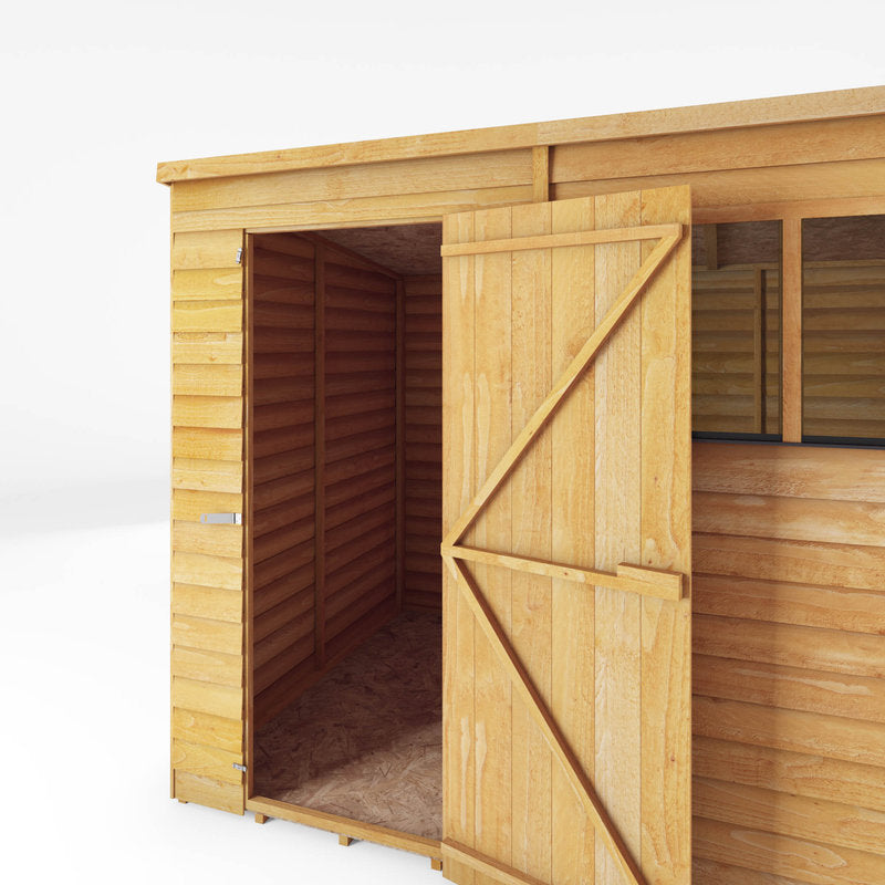 Adley 8' x 6' Overlap Modular Pent Shed | Sheds.co.uk