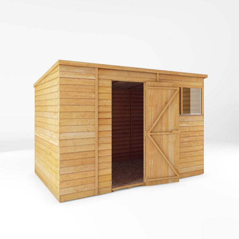 Adley 10' x 6' Overlap Modular Pent Shed | Sheds.co.uk