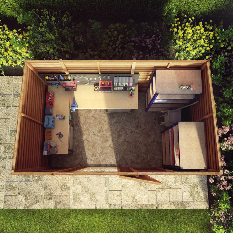 Adley 10' x 6' Overlap Modular Pent Shed | Sheds.co.uk