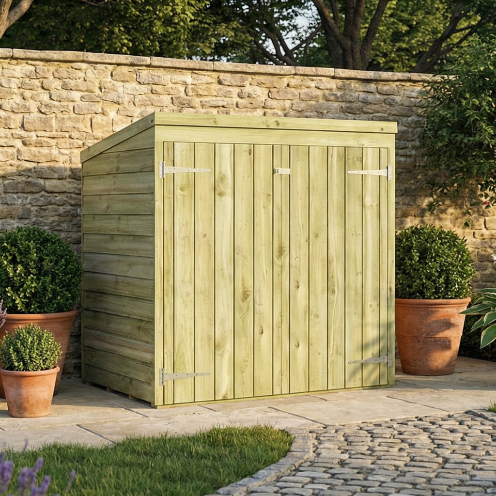 Adley 5' x 3' Overlap Pent Mower Store | Sheds.co.uk