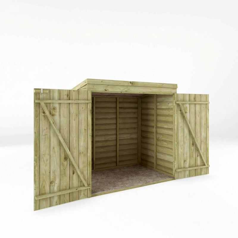 Adley 5' x 3' Overlap Pent Mower Store | Sheds.co.uk