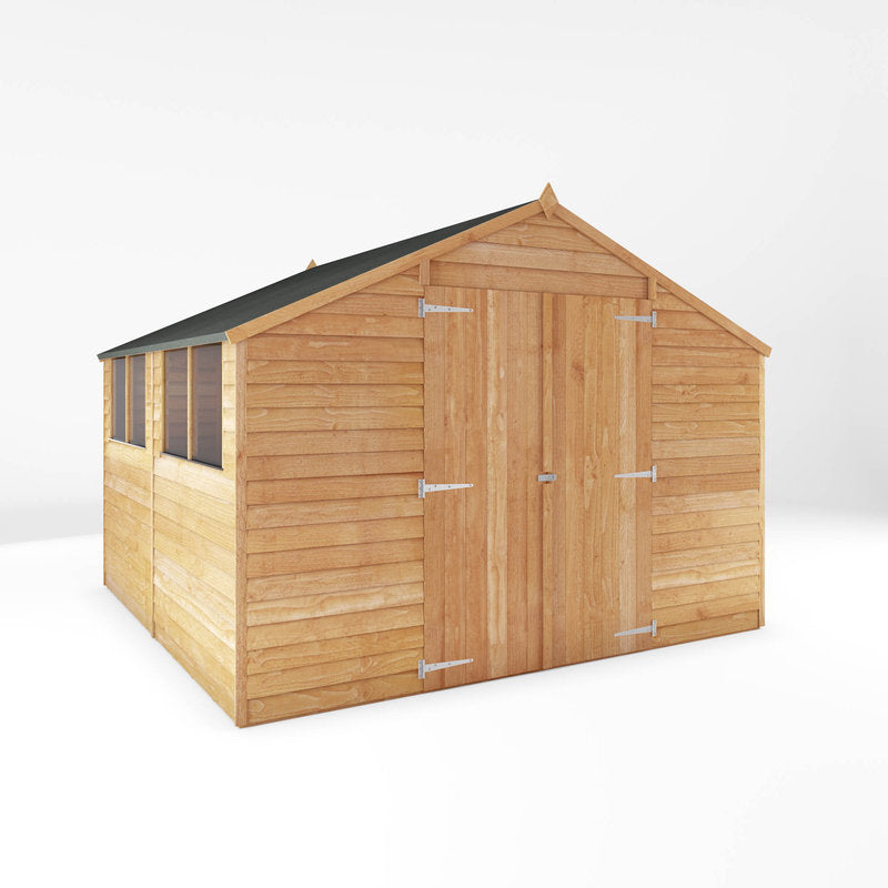 Adley 10' x 10' Double Door Overlap Apex Shed | Sheds.co.uk