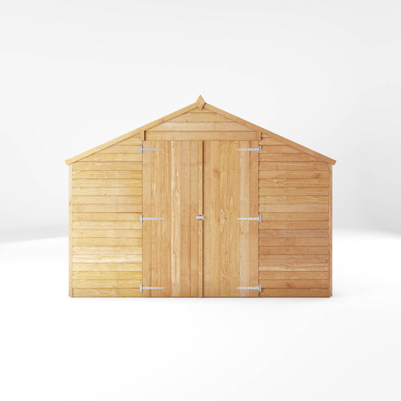 Adley 10' x 15' Double Door Overlap Apex Shed | Sheds.co.uk