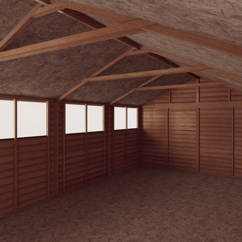 Adley 10' x 20' Double Door Overlap Apex Shed | Sheds.co.uk