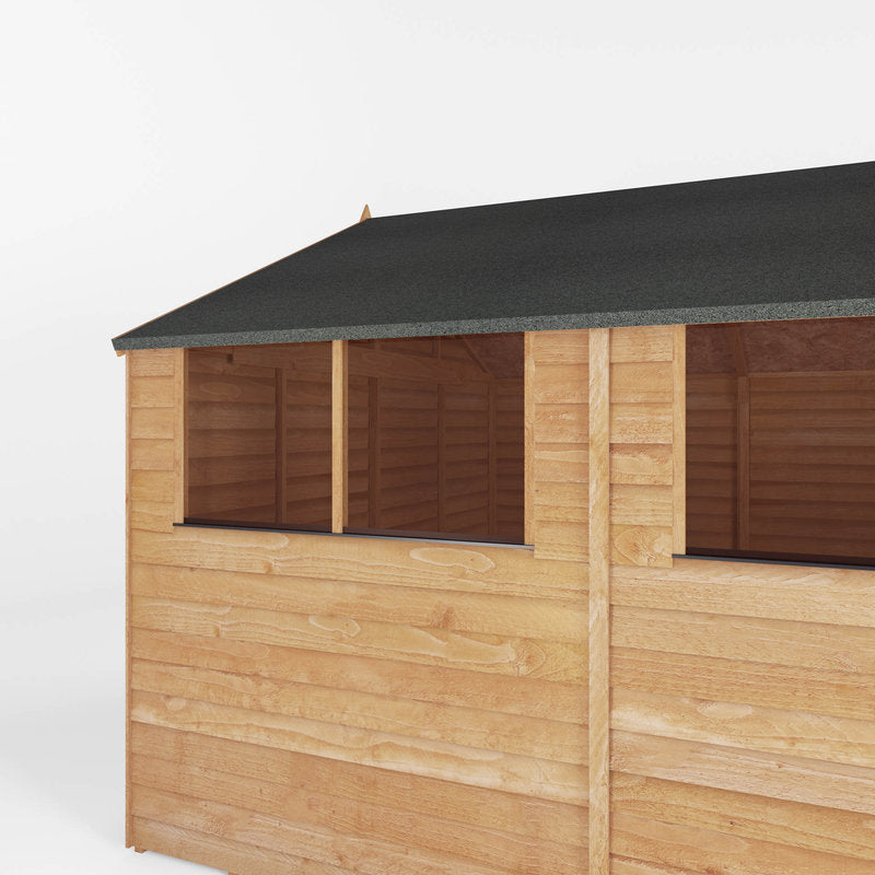 Adley 10' x 20' Double Door Overlap Apex Shed | Sheds.co.uk