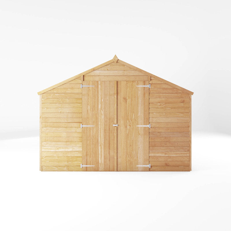 Adley 10' x 20' Double Door Overlap Apex Shed | Sheds.co.uk
