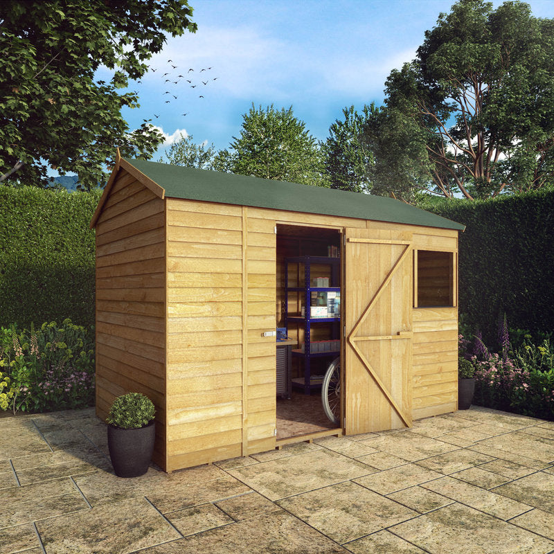 Adley 10' x 6' Overlap Reverse Apex Shed | Sheds.co.uk