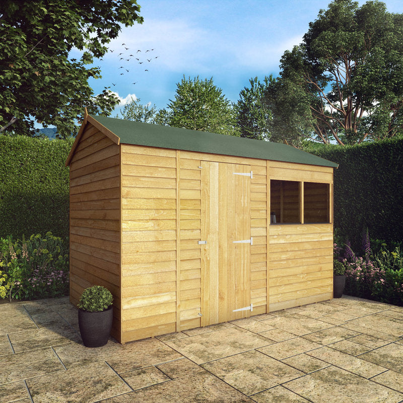 Adley 10' x 6' Overlap Reverse Apex Shed | Sheds.co.uk