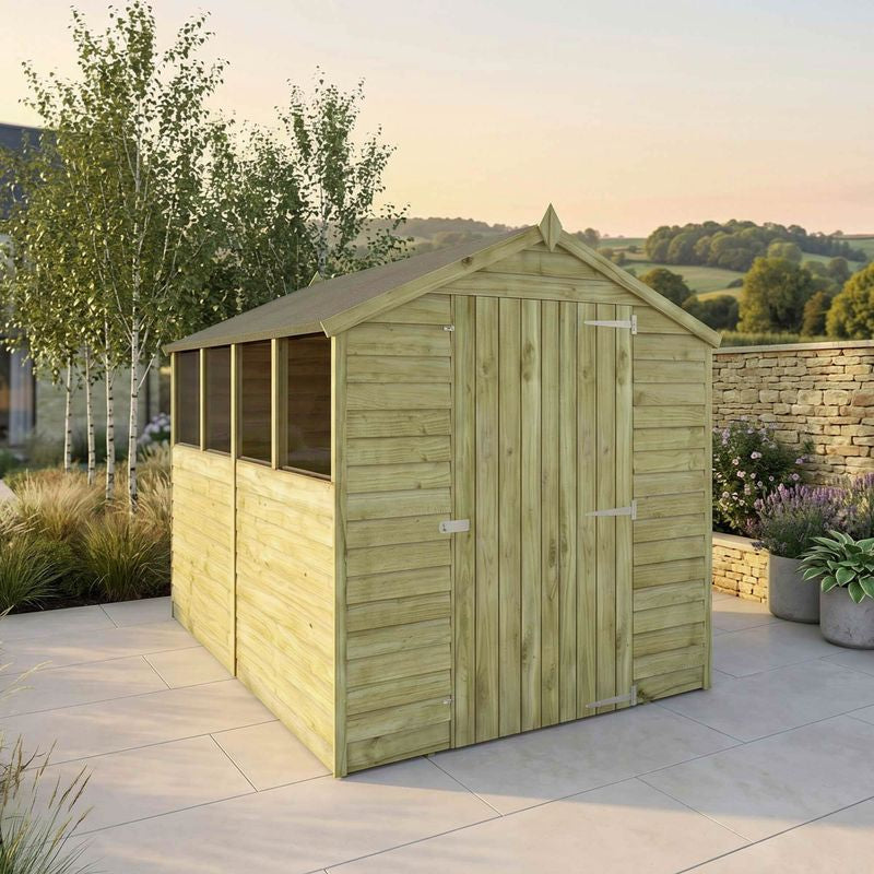 Adley 6' x 8' Overlap Apex Shed | Sheds.co.uk