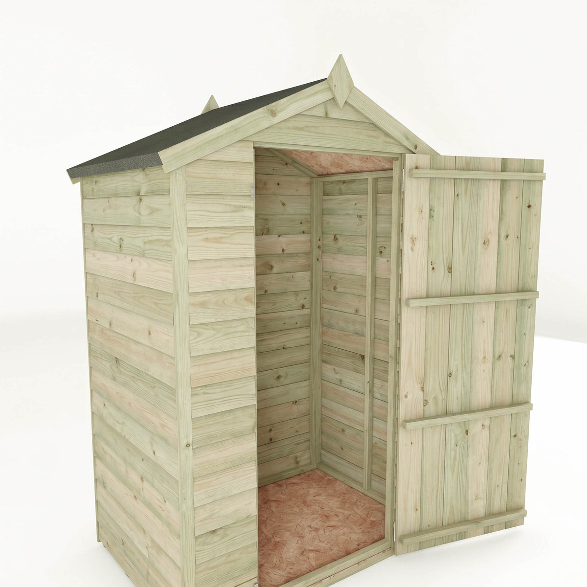 Adley 3' x 4' Windowless Overlap Apex Shed | Sheds.co.uk