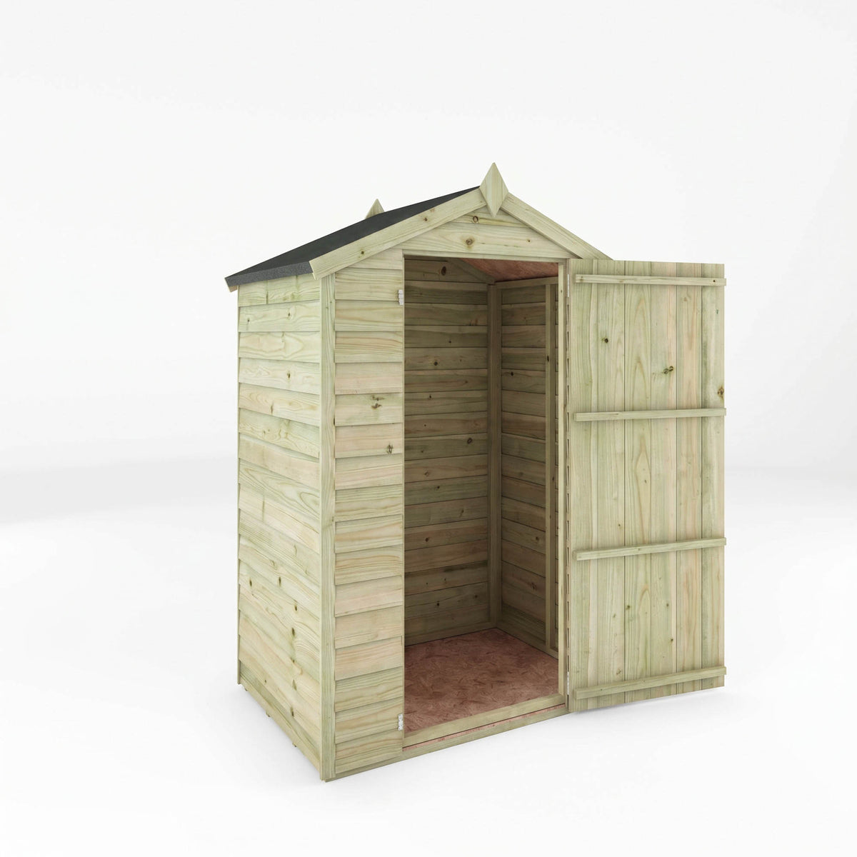 Adley 3' x 4' Windowless Overlap Apex Shed | Sheds.co.uk