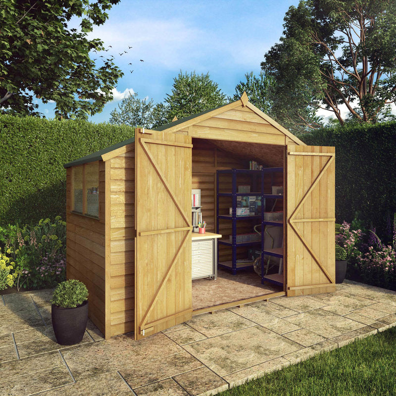 Adley 5' x 10' Double Door Overlap Apex Shed | Sheds.co.uk