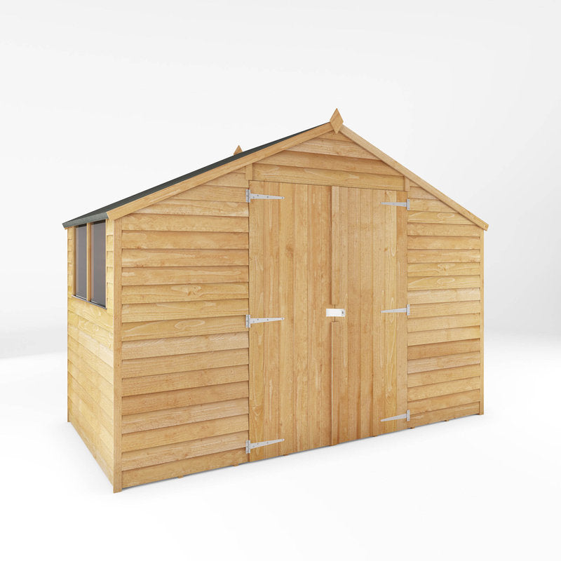 Adley 5' x 10' Double Door Overlap Apex Shed | Sheds.co.uk
