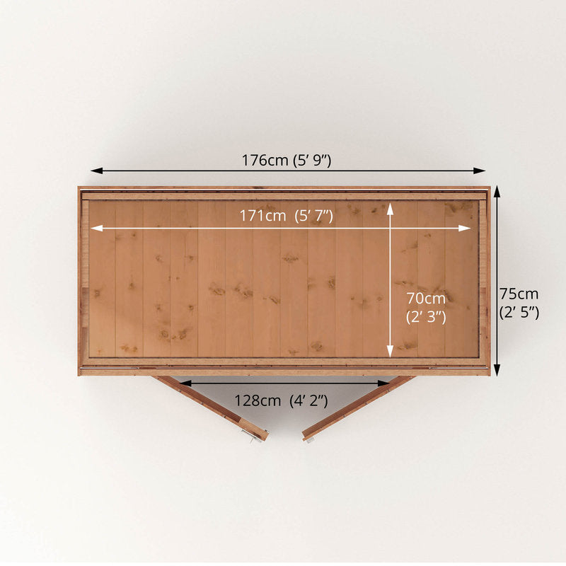 Adley 6' x 2'6" Tongue and Groove Pent Shed | Sheds.co.uk
