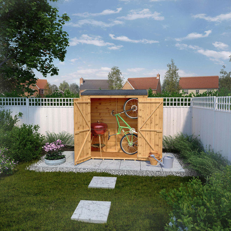 Adley 6' x 2'6" Tongue and Groove Pent Shed | Sheds.co.uk