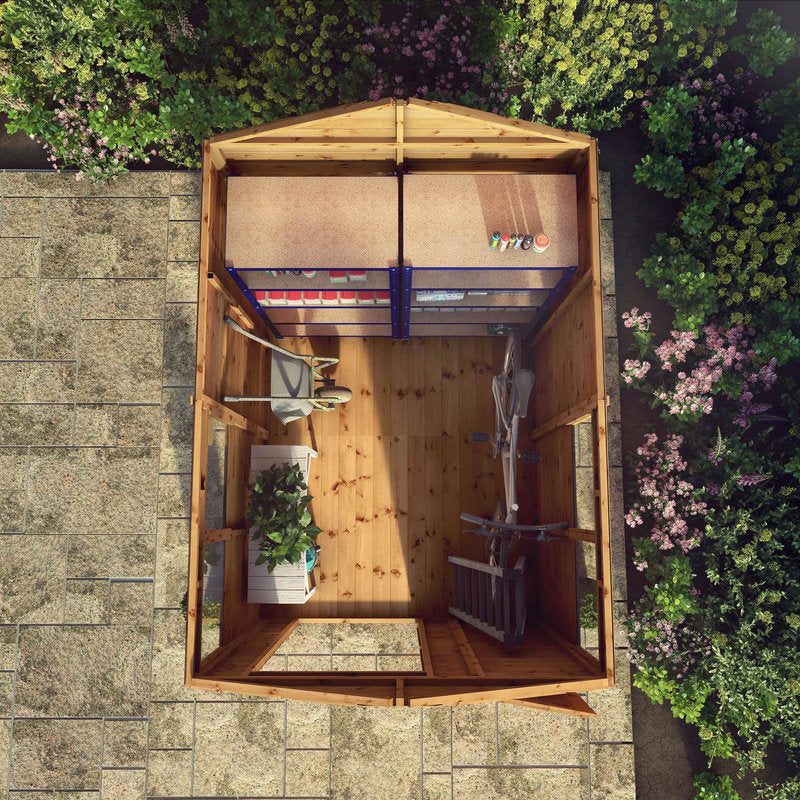Adley 8' x 6' Premium Shiplap Modular Apex Shed | Sheds.co.uk