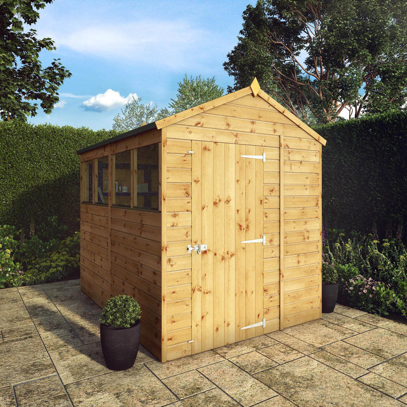Adley 8' x 6' Premium Shiplap Modular Apex Shed | Sheds.co.uk