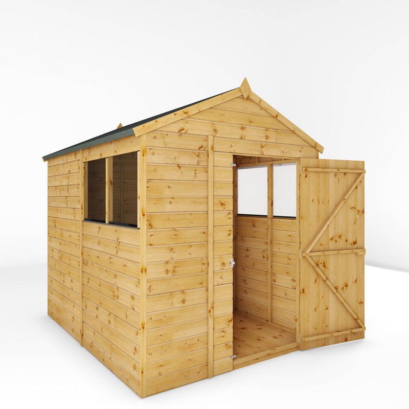 Adley 8' x 6' Premium Shiplap Modular Apex Shed | Sheds.co.uk
