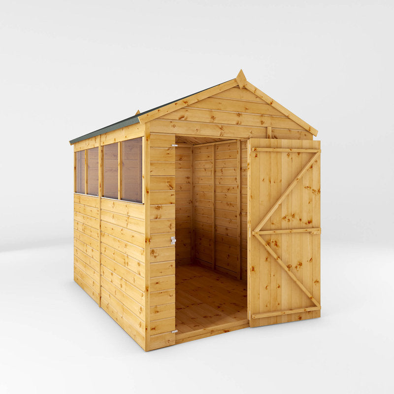 Adley 8' x 6' Premium Shiplap Modular Apex Shed | Sheds.co.uk