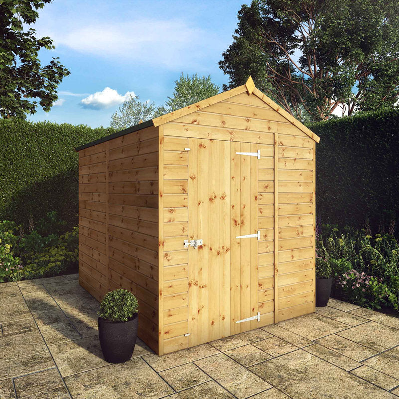 Adley 8' x 6' Premium Shiplap Modular Apex Shed | Sheds.co.uk