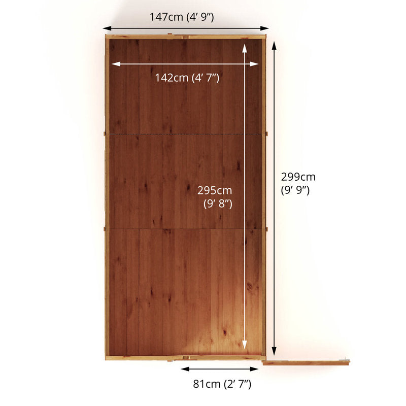 Adley 10' x 5' Modular Shiplap Apex Shed | Sheds.co.uk