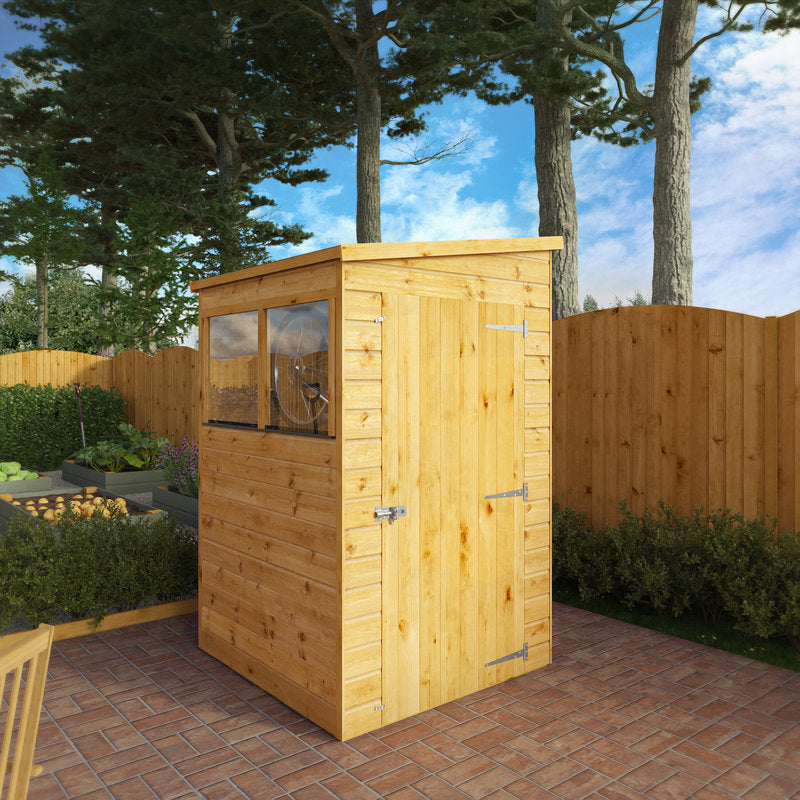 4 x 4 Modular Shiplap Pent Shed