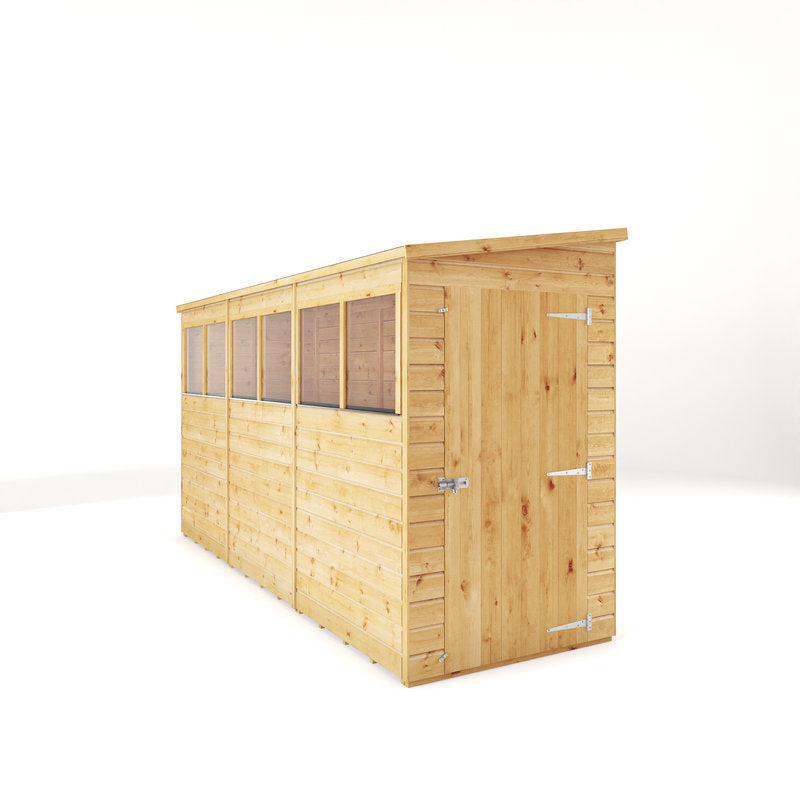Adley 12' x 4' Modular Shiplap Pent Shed | Sheds.co.uk