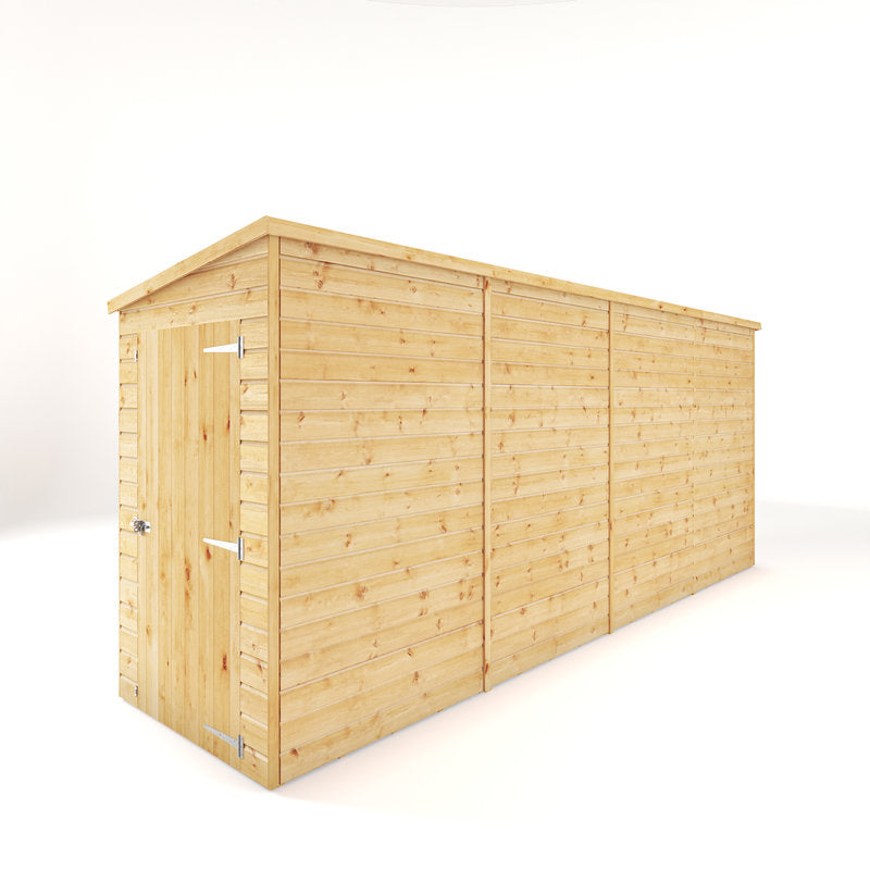 Adley 16' x 4' Modular Shiplap Pent Shed | Sheds.co.uk