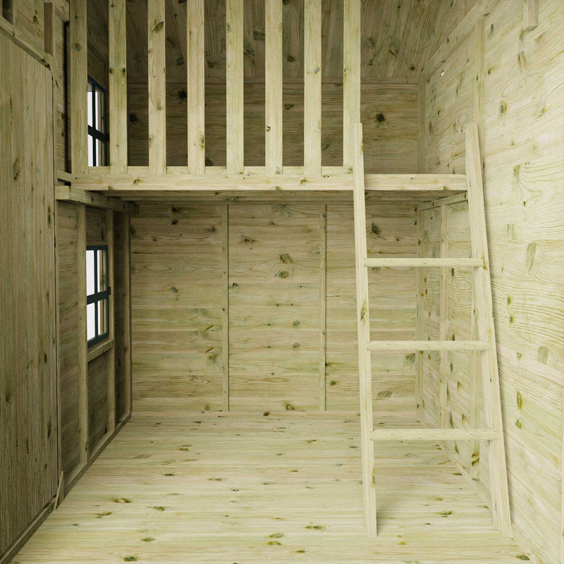 Adley 7' x 5' Jellytot Chalet Two Storey Playhouse | Sheds.co.uk