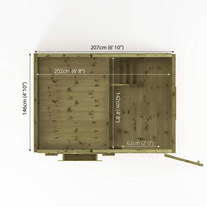 Adley 7' x 5' Jellytot Chalet Two Storey Playhouse | Sheds.co.uk